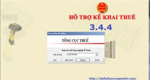 Phần mềm HTKK 3.4.4 mới nhất của Tổng cục thuế