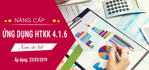Thông báo nâng cấp ứng dụng HTKK phiên bản 4.1.6