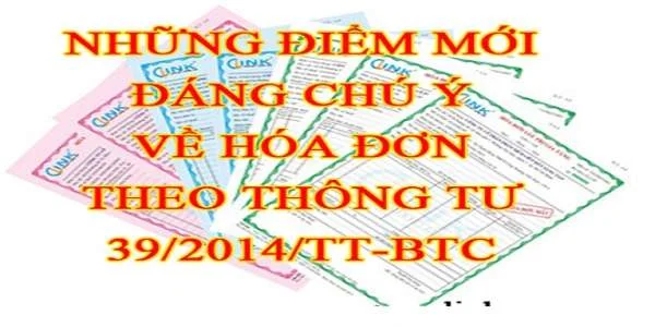 Một số điểm mới TT39/2014/TT-BTC