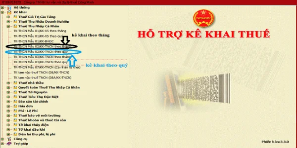 Cách kê khai tờ khai thuế TNCN