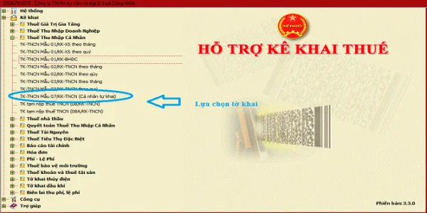 Hướng dẫn cá nhân tự kê khai thuế TNCN