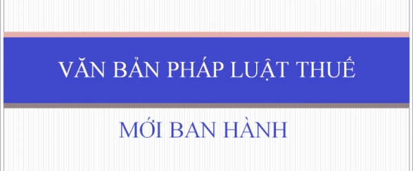 VBM-Thông tư 26/2015/TT-BTC về thuế GTGT, quản lý thuế và hóa đơn