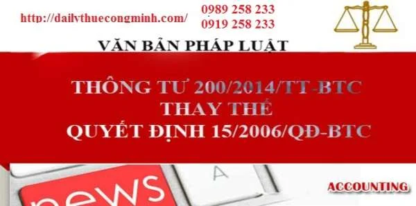 Điểm mới Thông tư 200/2014/TT-BTC