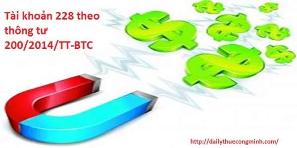 Tài khoản 228 theo thông tư 200/2014/TT-BTC