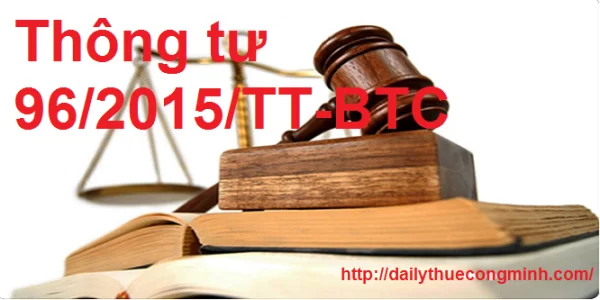 Thông tư 96/2015/TT-BTC