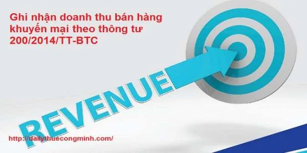 Ghi nhận doanh thu bán hàng khuyến mại theo thông tư 200/2014/TT-BTC