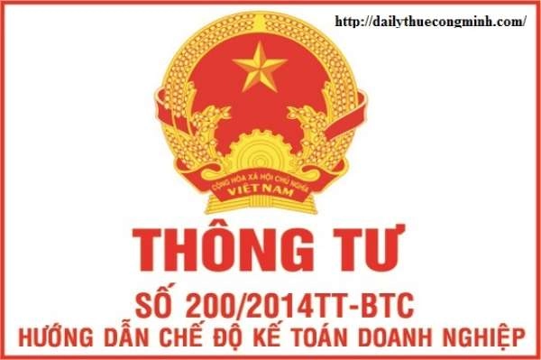 Thông tư 200 của bộ tài chính về chế độ kế toán doanh nghiệp