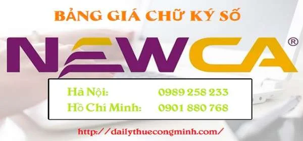 Bảng giá Chữ ký số