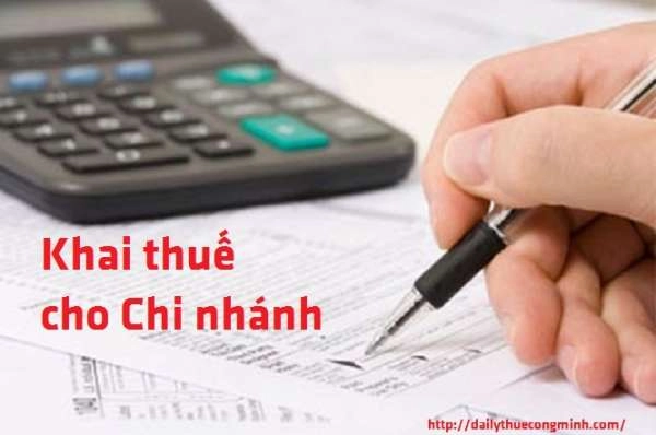 Kê khai thuế cho nhánh phụ thuộc cùng tỉnh