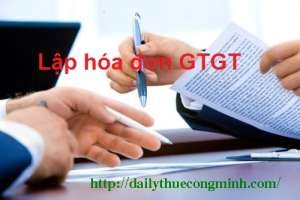 Lập hóa đơn GTGT