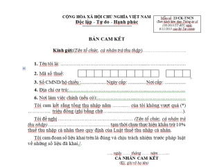 Mẫu 23/CK-TNCN Ban hành theo Thông tư 156/2013/TT-BTC