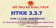 HTKK 3.3.7 mới nhất Cập nhật Full TT 200/2014/TT-BTC