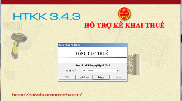 Phần mềm HTKK 3.4.3 mới nhất của Tổng cục thuế